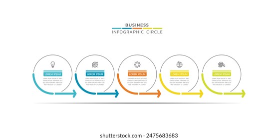 Vector infographics business template design