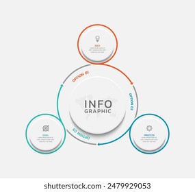Vector infographics business template design