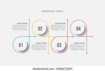 Vector infografías diseño de Plantilla empresarial