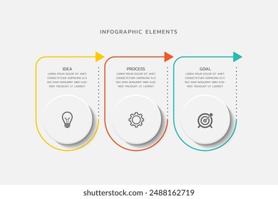 Vector infografías diseño de Plantilla empresarial