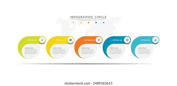 Vector infografías diseño de Plantilla empresarial