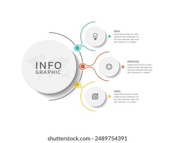 Vector infographics business template design