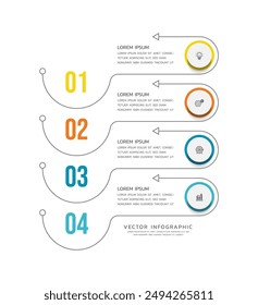 Vector infographics business template design