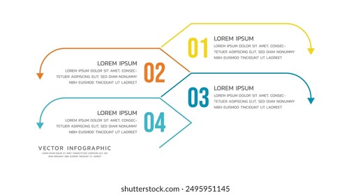 Vector infographics business template design