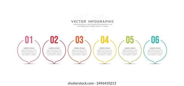 Vector infographics business template design