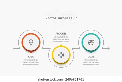 Vector infographics business template design