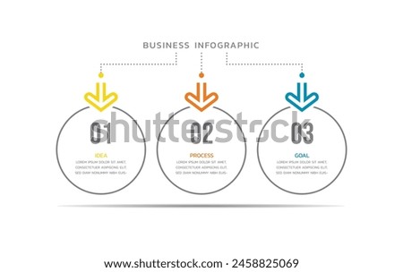 Vector infographics business template design