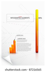 Vektorgrafiken. Diagramme, Balken, Grafiken