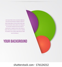 Vector infographics circles template. template web design