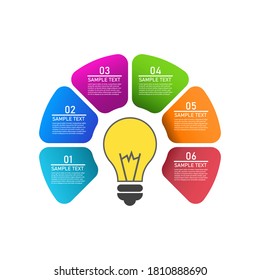 Vector infographics. Collection of templates for object diagram, graph, presentation and round chart. Business concept with options, parts, steps or processes.