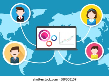  Vector infographics concept  teamwork is essential to business success