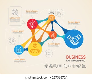 Vector Infographics Connection.