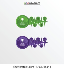 Vector infographics design template, integrated circles background. Blank space for content, business, infographic, diagram, digital.