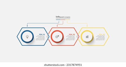 Información de marketing de plantillas de diseño de infografías de vectores con 3 opciones