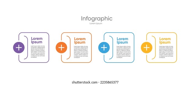 Las plantillas de diseño de infografías vectoriales y los conceptos empresariales se pueden utilizar para la distribución de flujos de trabajo, diagramas, informes anuales, diseño web: banners creativos y vectores de etiquetas.