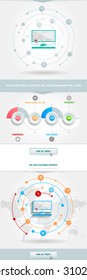 Vector infographics element with colored pyramid. For workflow layout, diagram, number options, step up, web design. Promotion and advertising successful business development. 