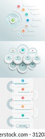 Vector infographics element with colored pyramid. For workflow layout, diagram, number options, step up, web design. Promotion and advertising successful business development. 