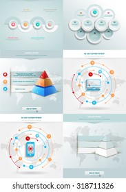 Vector infographics element with colored pyramid. For workflow layout, diagram, number, step up options, web design. Promotion and advertising successful business development. 