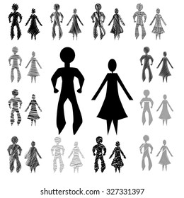 Vector infographics elements Human