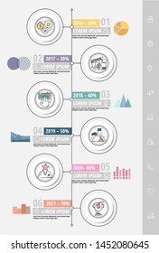 Vector Infographics flat template circles. Can be used for diagram, graph, presentation, business concept options, content, flowchart, timeline, workflow, marketing, banner, web design, step by step