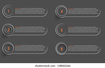 Vector infographics options banner. Vector illustration.