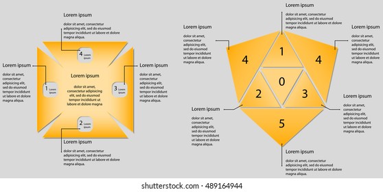 Vector infographics. Options. Good design. The assembly of the two.
