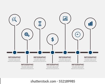 Conjunto de infografías vectoriales. Plantilla para diagrama de ciclo, gráfico, presentación y gráfico circular. Concepto empresarial, piezas, pasos o procesos. Folleto de datos de marketing.