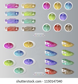 Vector infographics template for chart, diagram, web design, presentation, workflow layout.