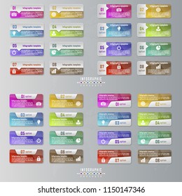 Vector infographics template for chart, diagram, web design, presentation, workflow layout.