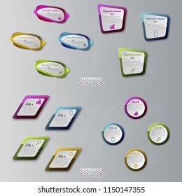 Vector infographics template for chart, diagram, web design, presentation, workflow layout.