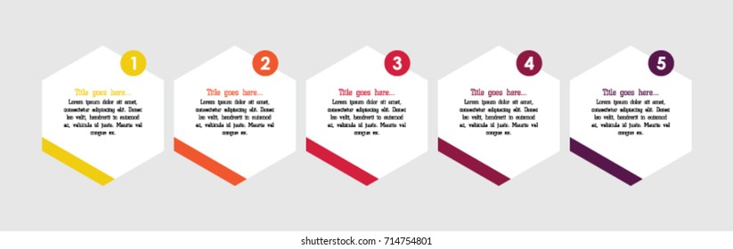 Vector infographics. Template drawing, presentation and graphics. 6 edge business concepts and shape options, parts, steps or processes.