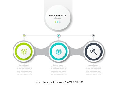 Vector Infographics template editable for business or education presentation can be used for workflow layout, diagram, annual report. vector design illustration eps.10