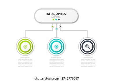 La plantilla de infografía vectorial editable para presentación empresarial o educativa se puede utilizar para diseño de flujo de trabajo, diagrama, informe anual. ilustración de diseño vectorial eps.10