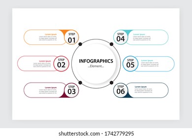 Vector Infographics template editable for business or education presentation can be used for workflow layout, diagram, annual report. vector design illustration eps.10