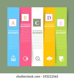 Vector Infographics Template and Web Elements Light Color