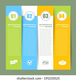 Vector Infographics Template and Web Elements Light Color