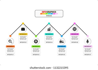 Vector infographics templates with Circles, free space for business content, infographic, diagrams, digital networks, flowcharts, diagrams, timeline processes. Symbols, steps for successful business 