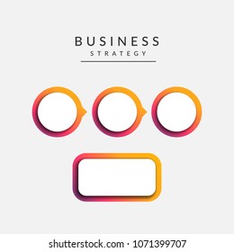 Vector infographics timeline design template with 3D paper label. Modern 3D infographic template with 3 steps. Business circle template with options for brochure, diagram,  timeline, web design. 
