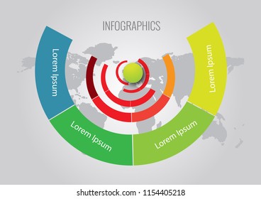 Vector infographics timeline design template with label design and icons 4 options or steps. Can be used for content, business, process infographics, diagram chart, digital network, flowchart, process