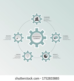 Plantilla de diseño de línea de tiempo de infografía vectorial con etiqueta de papel 3D. Infografía de la opción de línea. infografía de número, gráfico de pasos de proceso con iconos de contorno.
