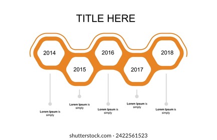 Vector infographics timeline design template with 3D paper label, integrated circles background. Blank space for content, business, infographic, diagram, flowchart, diagram, time line or steps process