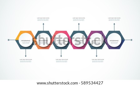 vector infographics timeline design template 3 d stock vector