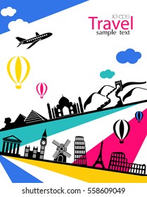 Vector Infographics Travel and Vacation concept elements
