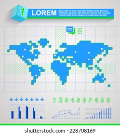 Vector infographics world map