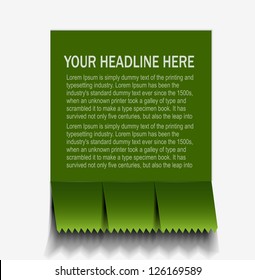 Vector information banner design element.
