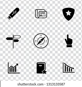 vector Information icons set. graphic design illustrations concept, computer pictogram