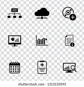 vector Information icons set. graphic design illustrations concept, computer pictogram