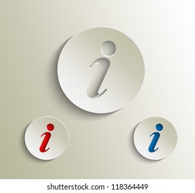 vector information web icon design element.