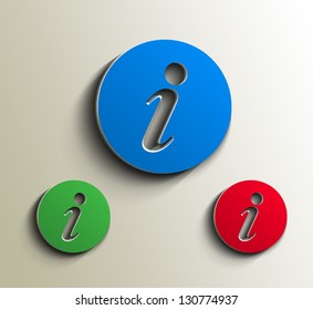 vector information web icon design element.