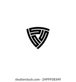 vector initials SSS shield geometric logo. modern, simple, clear and bold, suitable for security, cyber, media, web, defense, data protection and others